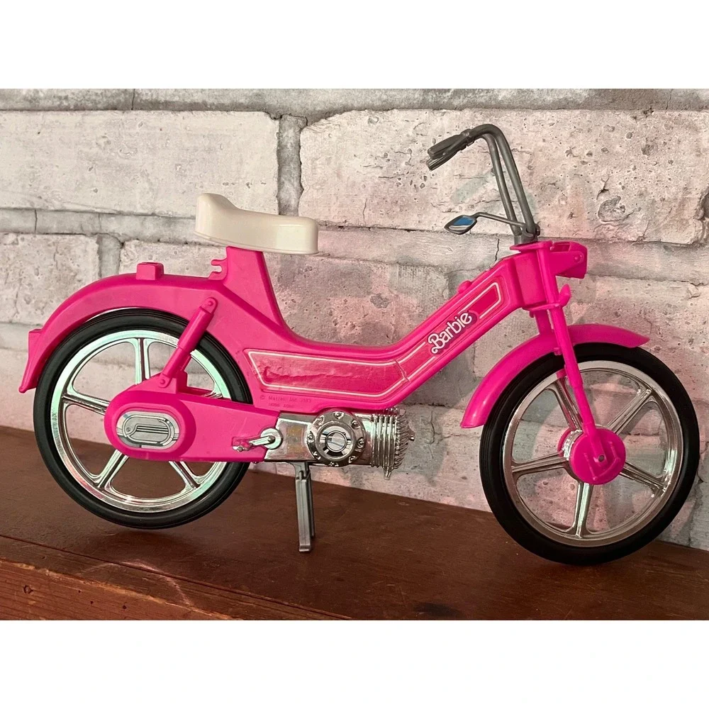 Vintage 1983 Mattel Barbie pink moped scooter